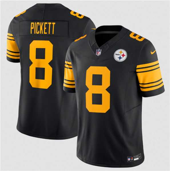 Men & Women & Youth Pittsburgh Steelers #8 Kenny Pickett Black 2023 F.U.S.E. Color Rush Limited Stitched Jersey->pittsburgh steelers->NFL Jersey